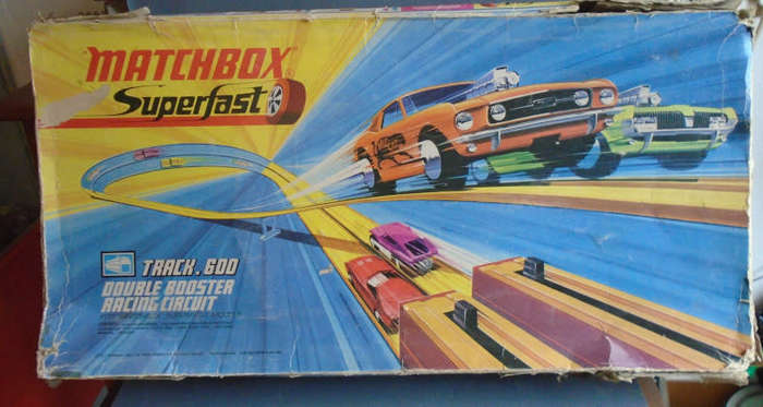 VINTAGE MATCHBOX SUPERFAST RACING CIRCUIT, WITHOUT BOOSTERS - BOXED