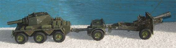 SALADIN, LIMBER & FIELD GUN # 1251 by THE CRESCENT TOY Co.LTD, MADE IN ENGLAND
