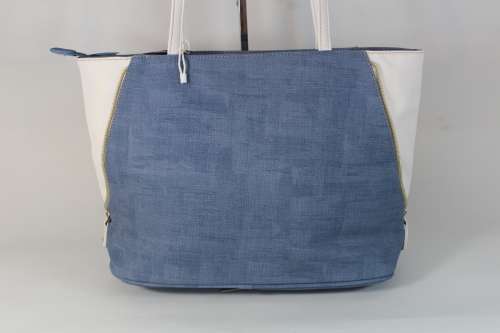 Denium and White Classic Handbag- Abosulte stunner!