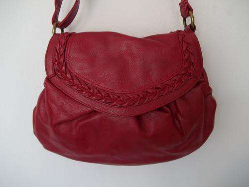 AUTHENTIC *ALDO ROSSI*From italy PU LEATHER HAND BAG IN RED-Exceptional Quality-SIMPLY GORGEOUS!!