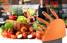 6 piece knife set! make chopping, slicing and dicing a breeze!