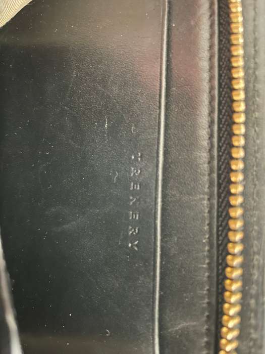 TRENERY black leather purse