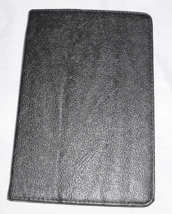 BLACK LEATHER COVER FOR 7" EBOOK READER