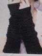BLACK  FINGERLESS GLOVES