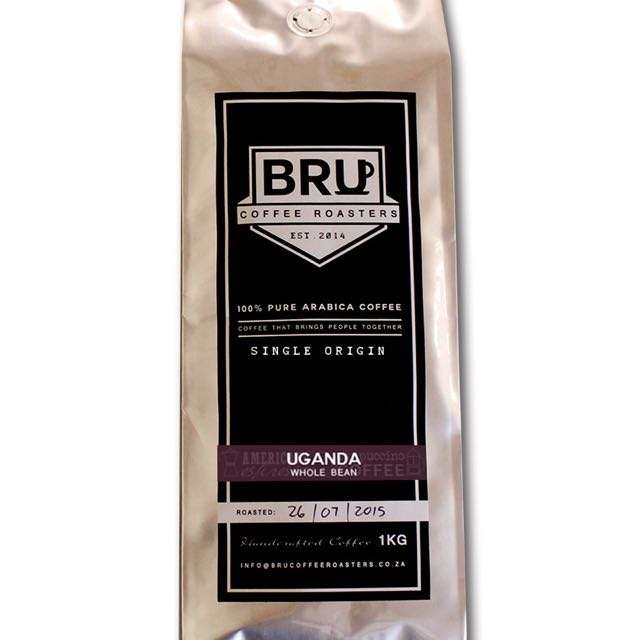 Uganda - Single Origin - Coffee Beans - BRU Coffee Roasters - 1 Kg
