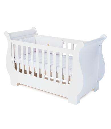 Treehouse Sleigh Cot - White