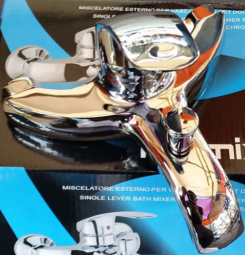 Single Lever Chrome Finish Shower Mixer Faucets