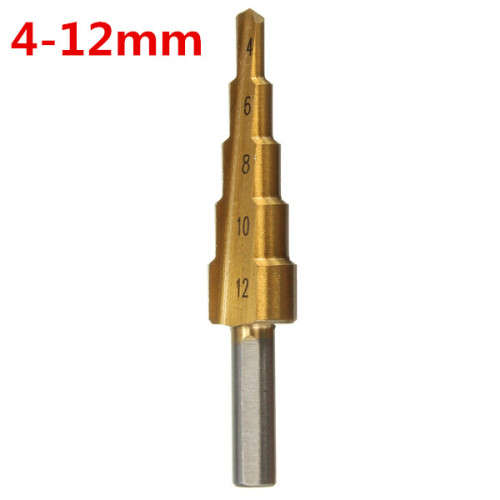 3 Piece HSS Step Drill Bit Set