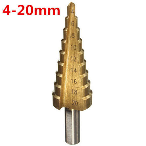 3 Piece HSS Step Drill Bit Set