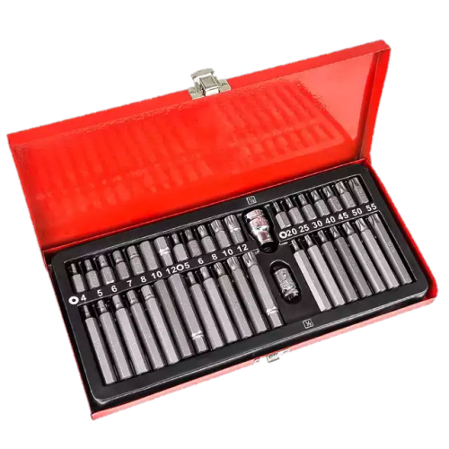 Bebona 40pc 1/2" &3/8" Torx bit set Hex Star Torx Spline Socket set (CR-V)