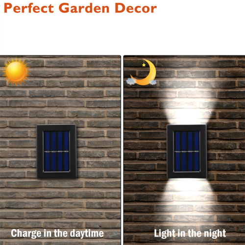 LED solar wall light outdoor garden waterproof solar light luminous courtyard staircase decoration