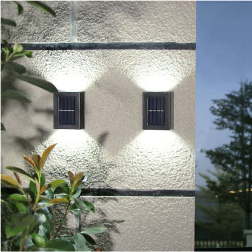 LED solar wall light outdoor garden waterproof solar light luminous courtyard staircase decoration