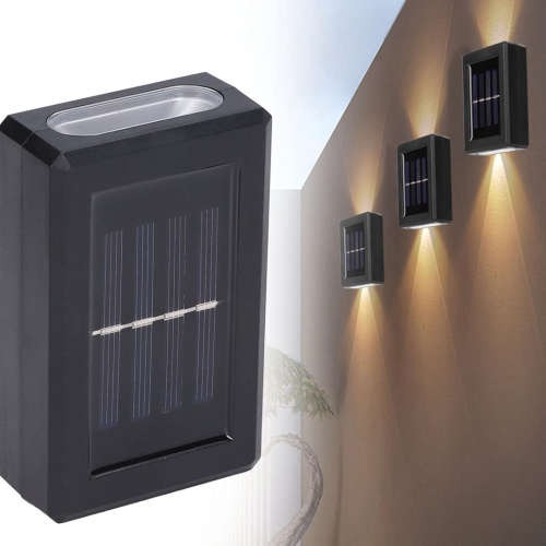 LED solar wall light outdoor garden waterproof solar light luminous courtyard staircase decoration