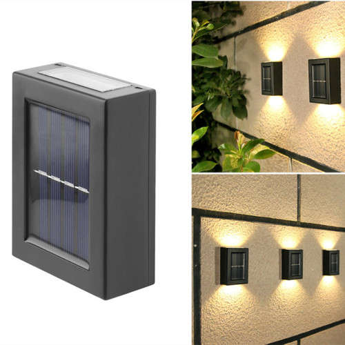 LED solar wall light outdoor garden waterproof solar light luminous courtyard staircase decoration
