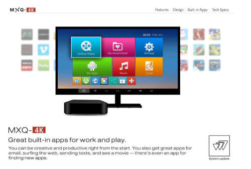MXQ 4K ANDROID MEDIA STREAMER
