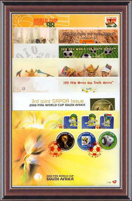 SA world cup soccer complete set first day covers  B7