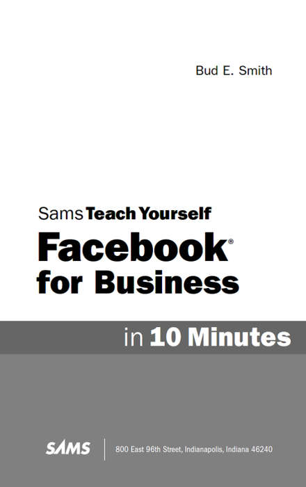 TEACH YOURSELF FACEBOOK FOR BUSINESS IN 10 MINUTES - EBOOK