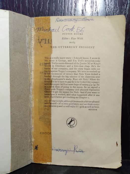 The Otterbury Incident - C. Day Lewis (1961 Puffin) (Small Paperback)