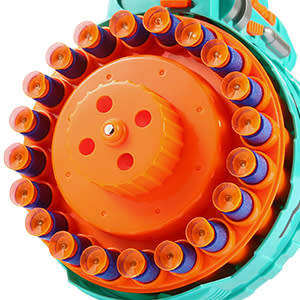 Automatic Electric Toy Foam Blasters & Guns with 200 Foam Bullets, 20-Dart Rotating