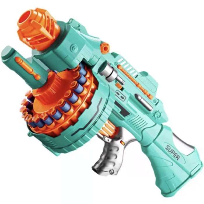 Automatic Electric Toy Foam Blasters & Guns with 200 Foam Bullets, 20-Dart Rotating