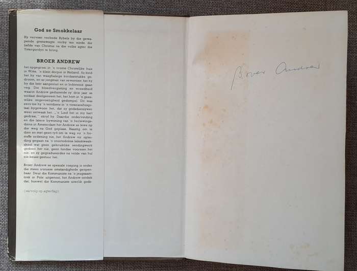 God se Smokkelaar - Brother Andrew (Signed Hardcover)