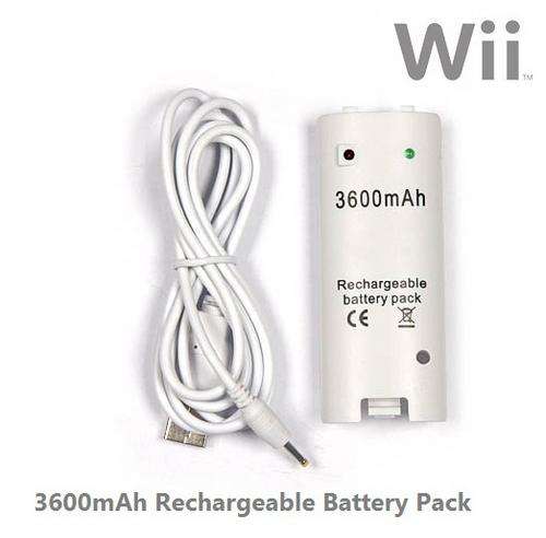 Wii Rechargeable Battery Pack 3600mAh
