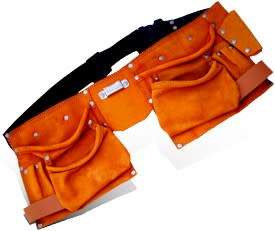 Tork Craft Large Prof.Leather Tool Belt 11 Pocket