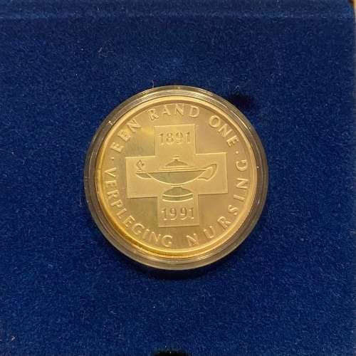 Stunning RSA 1991 Nursing Silver Protea R1