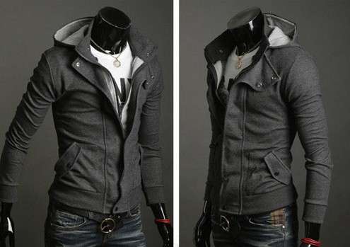 Men's Gray Men Coat - *DOOR DELIVERY R45*