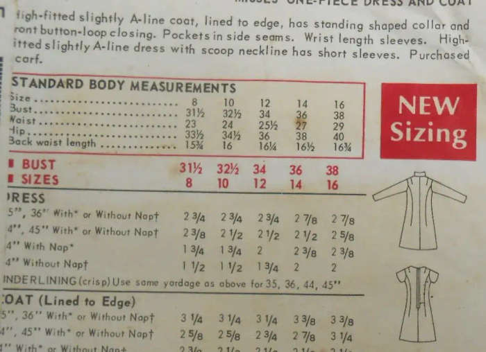 *VERY RARE FIND* VINTAGE BUTTERICK 5180ONE PIECE DRESS & COAT SIZE 16 BUST 38 SEE LISTING - ZIPLOC B
