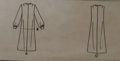 McCALLS 5976 DRESS OR TOP  SIZE SMALL  8 - 10  COMPLETE McCALLS 5976 DRESS OR TOP  SIZE SMALL  8 - 1