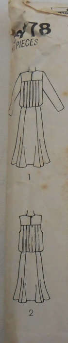 SIMPLICITY 6778 BLOUSON DRESS SIZE 10 COMPLETE SEWING PATTERN