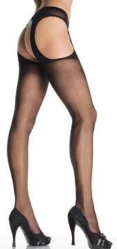 SHEER SUSPENDOR PANTYHOSE!
