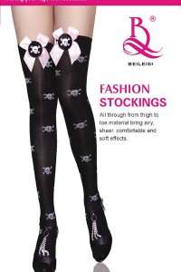 SKULL LACE THIGH HIGH STOCKINGS!