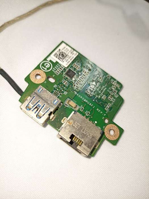 Dell Inspiron 17R 7720 USB Ethernet Port Board Set + Cable 0F15HR 0PW9W2