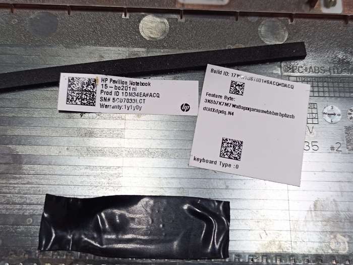 HP Pavilion 15-BC Series Silver Bottom Base Chassis Case EAG3500101A -37E.
