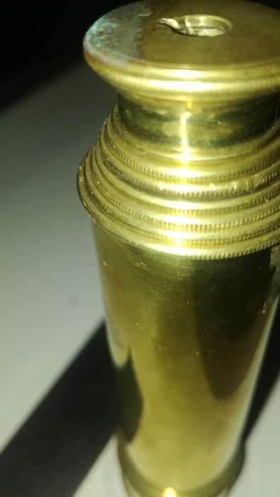 Antique Solid Brass Monocular , Extending 10cm to 40cm