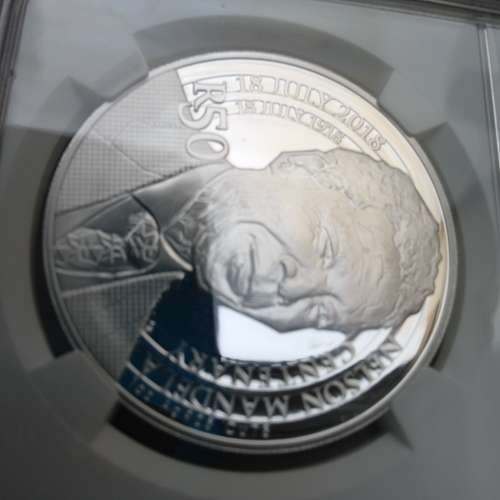 2018 1oz PF 69 SOUTH AFRICA R50 100TH ANNIVERSARY NELSON MANDELA BIRTH FIRST RELEASE