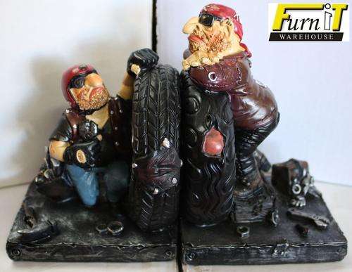 CRAZY: Biker Bookends mod RL40189-1