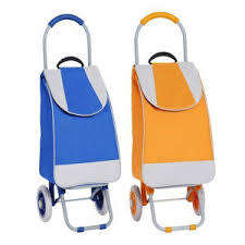 Grocery Large Shopping Trolley Bag On Wheels Push Tote Foldable Grocery Luggage
