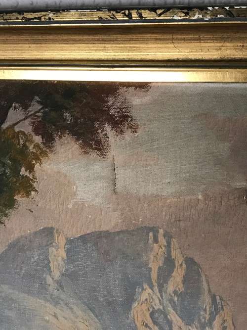 Original oil on canvas painting signed by JL FOURE size 83CM by 59CM