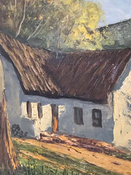 Original oil on canvas painting signed by JL FOURE size 83CM by 59CM
