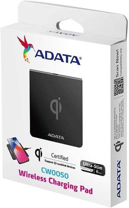 Adata Wireless Qi-Certified Charging Pad 5W Ultra-Thin Micro USB Black