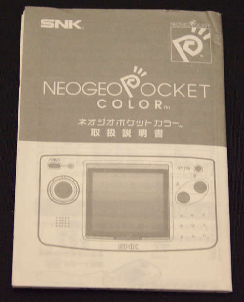 NeoGeo Pocket Color Handheld Video Game Console with One Game