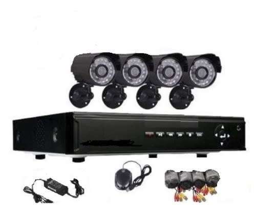 CCTV SURVEILLANCE KITS  - 4CHANNEL -  COLOUR/IR OUTDOOR CAMS (3G & Internet remote viewing)