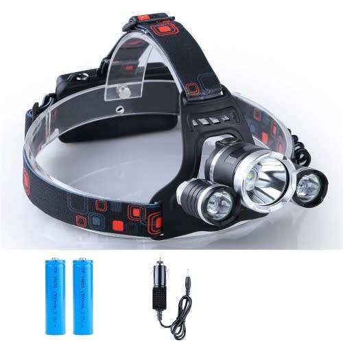 High Power Rechargeable 3 LED Headlight T6