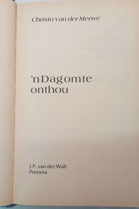 `n Dag om te onthou - Christo van der Merwe