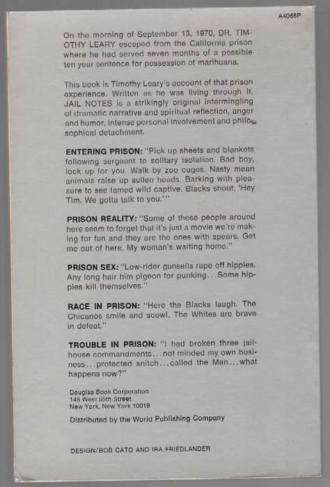 Jail Notes  --  Timothy Leary