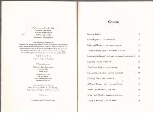 Slightly Foxed The Real Reader`s Quarterly No 1 - 4 (Spring 2004 - Autumn 2004)