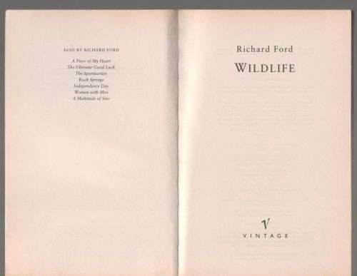 Wildlife -- Richard Ford